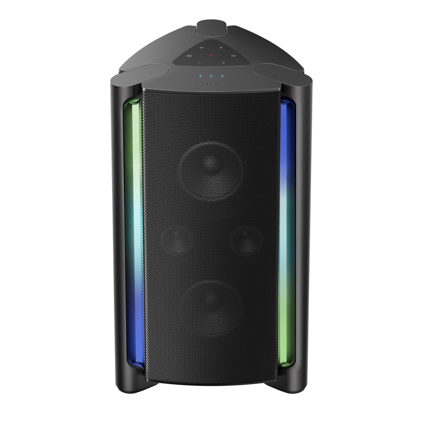 TCL TP200K Portable Bluetooth Party Speaker with 5 RGB Dynamic Light Shows, 12 Hr Battery, and IPX4 Splash-Proof Rating