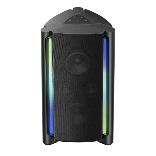 TCL TP200K Portable Bluetooth Party Speaker with 5 RGB Dynamic Light Shows, 12 Hr Battery, and IPX4 Splash-Proof Rating