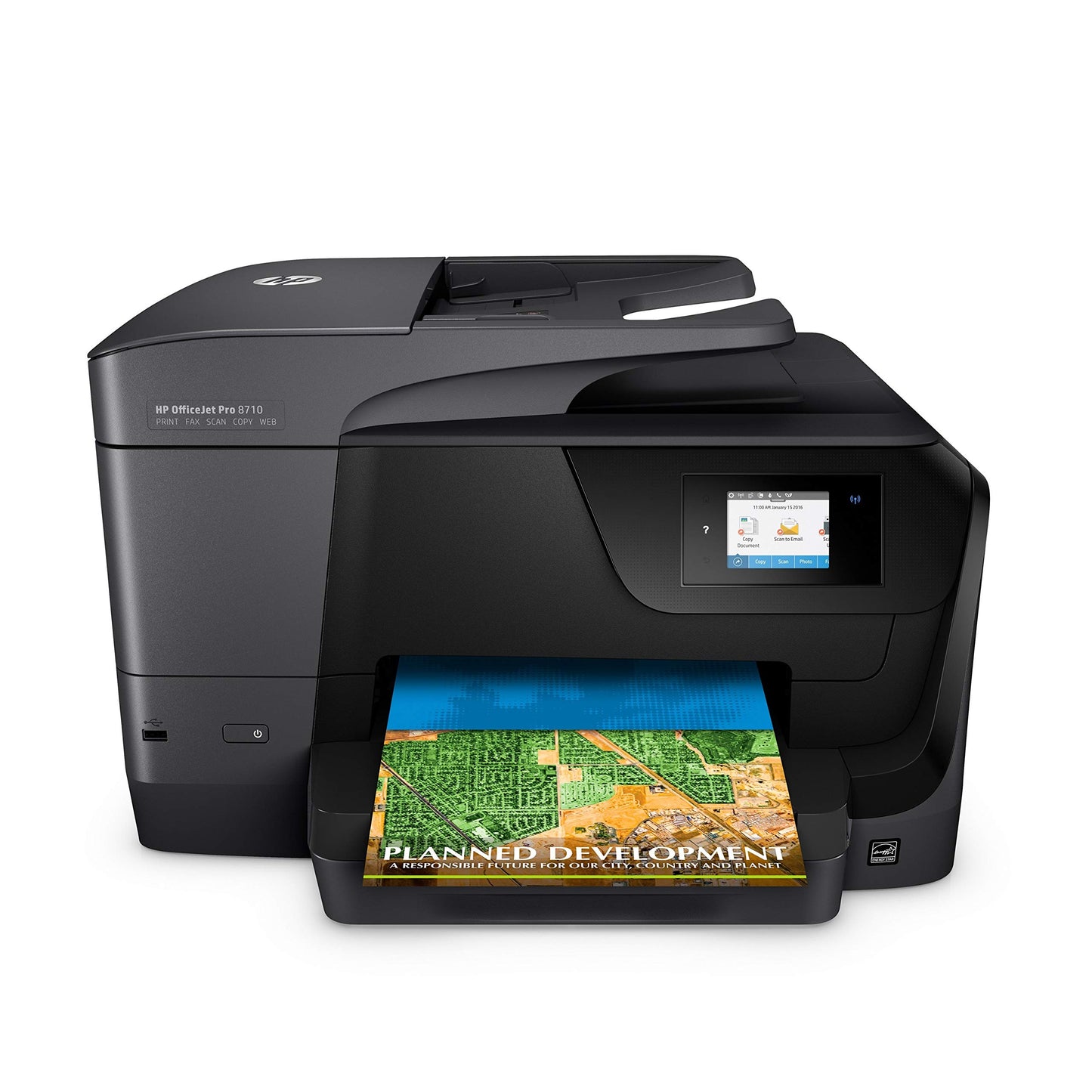 HP OfficeJet Pro 8710 All-in-One Wireless Printer, Instant Ink or Amazon Dash Replenishment Ready (M9L66A), Black