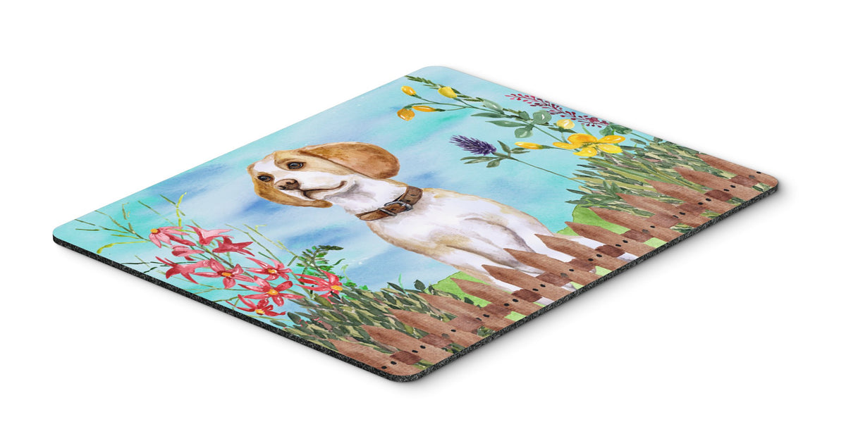 Caroline's Treasures CK1248MP Beagle Spring Mouse Pad, Hot Pad or Trivet for Home Office Gaming Working Computers Laptop Mouse Mat,Washable Large