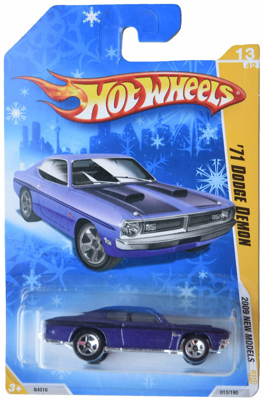 Hot Wheels '71 Dodge Demon, 2009 New Models 13/42 [snowflake card]