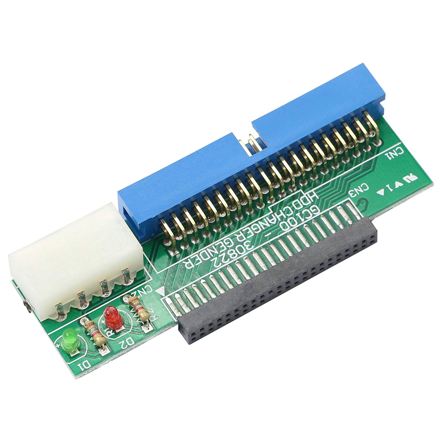 GELRHONR IDE 2.5 to 3.5 Adapter,LEIHONG 44 Pin 2.5-inch IDE Hard Disk of Laptop to 40 Pin IDE Port On PC Motherboard?HDD Hard Disk Drive or SSD