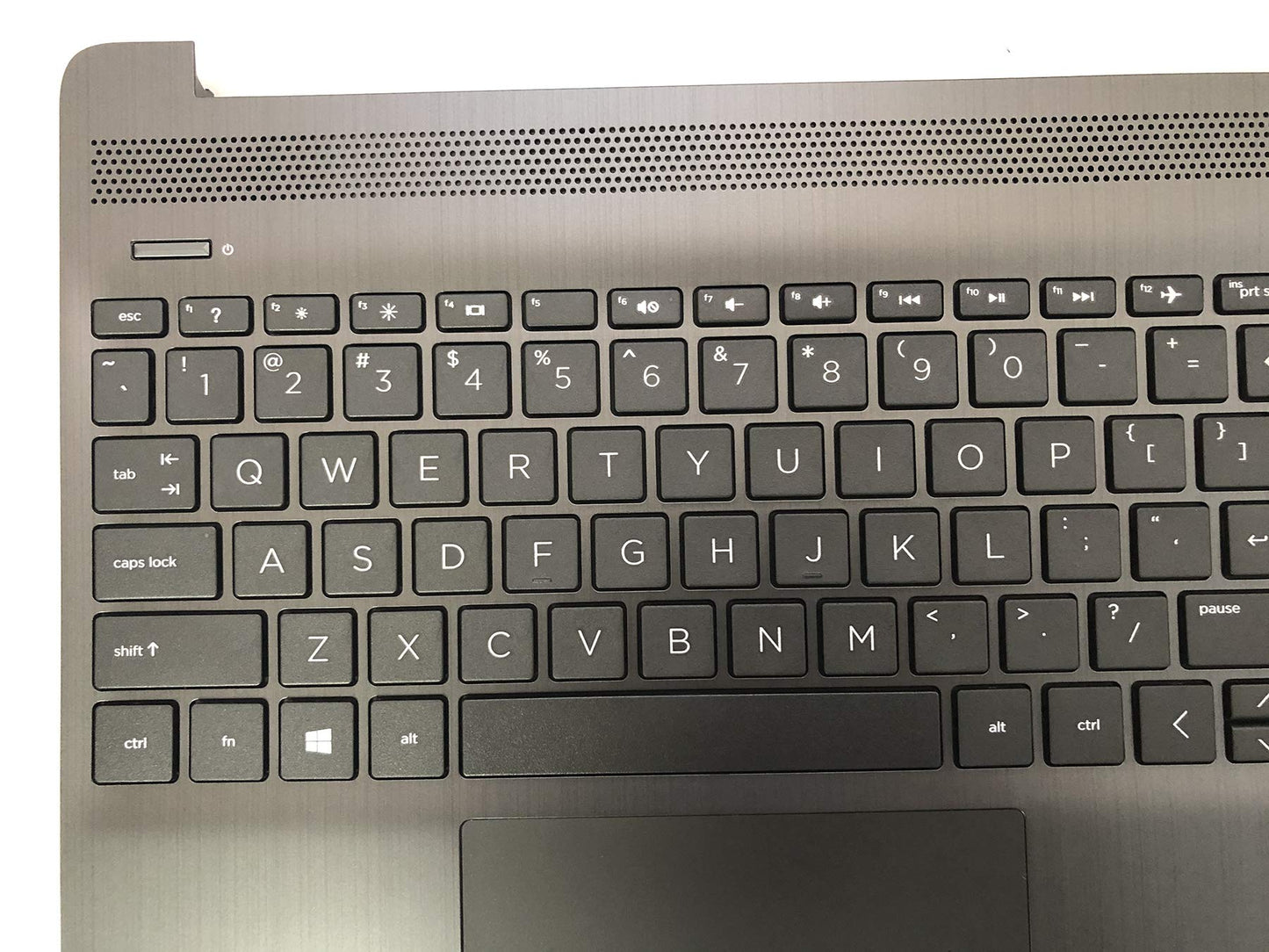 Replacement for HP 15T-DW 15-DW 15s-du 15-DW0037WM 15-DW0038WM Laptop Upper Case Palmrest Keyboard Touchpad Assembly Part L52021-001 AP2H8000500 Top