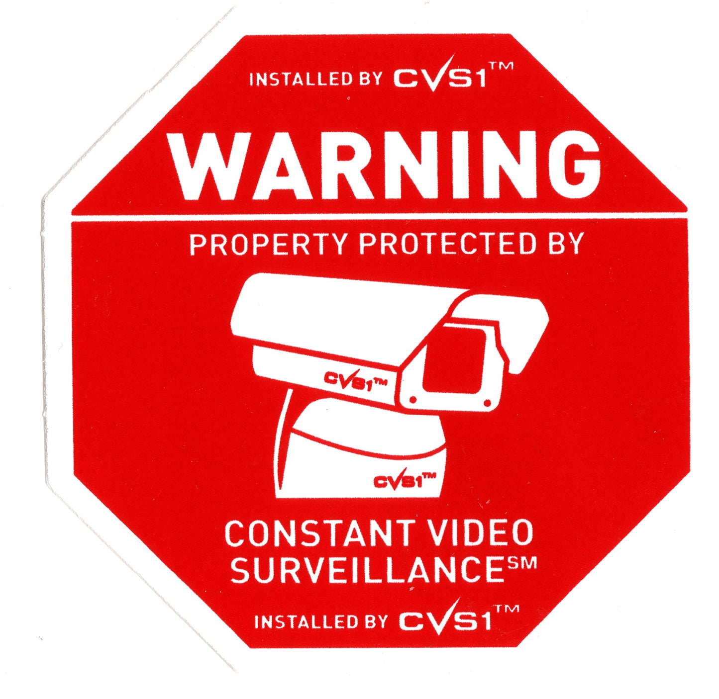 8 Propertyguard Home Security Alarm Stickers for Windows & Doors UV Coated and 1 CCTV Warning Decal