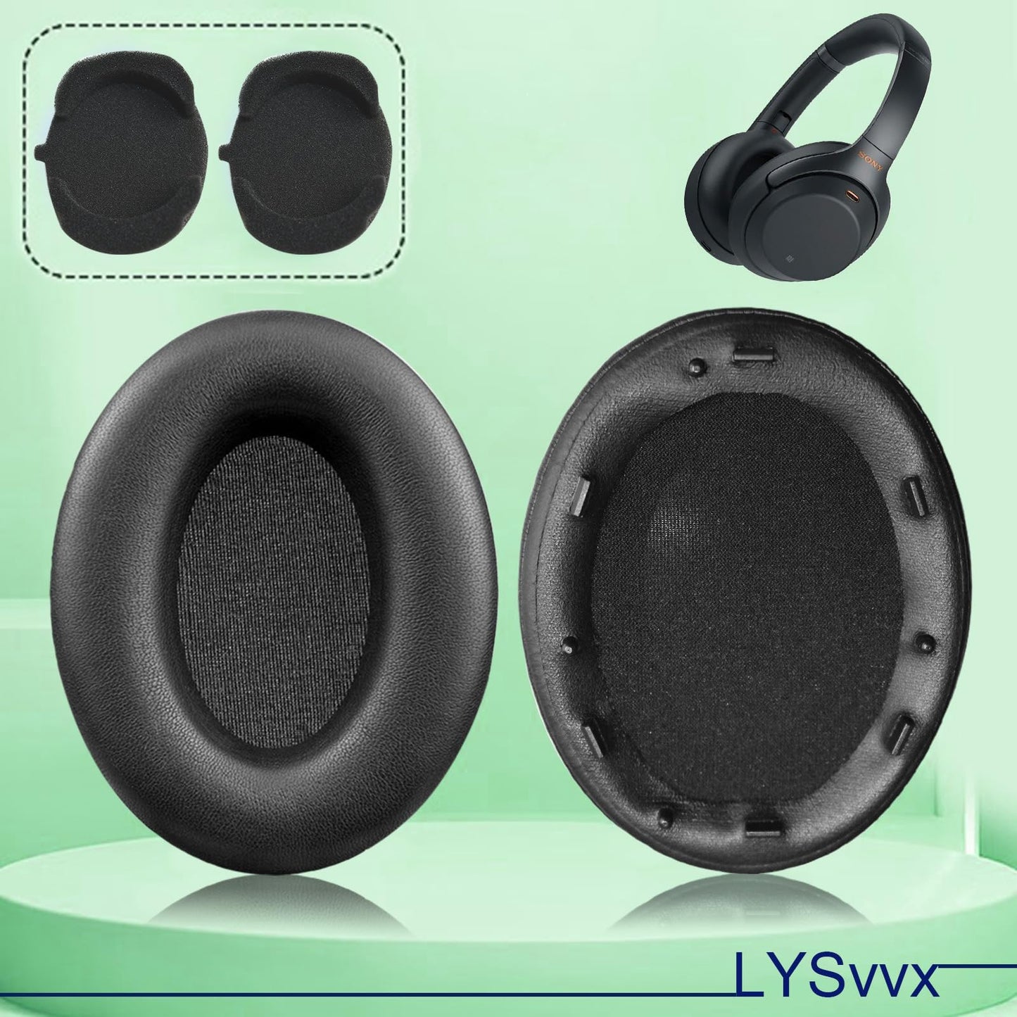 WH-1000XM3 Ear Pads - Replacement Earpads for Sony WH-1000XM3 Headphones(Black)