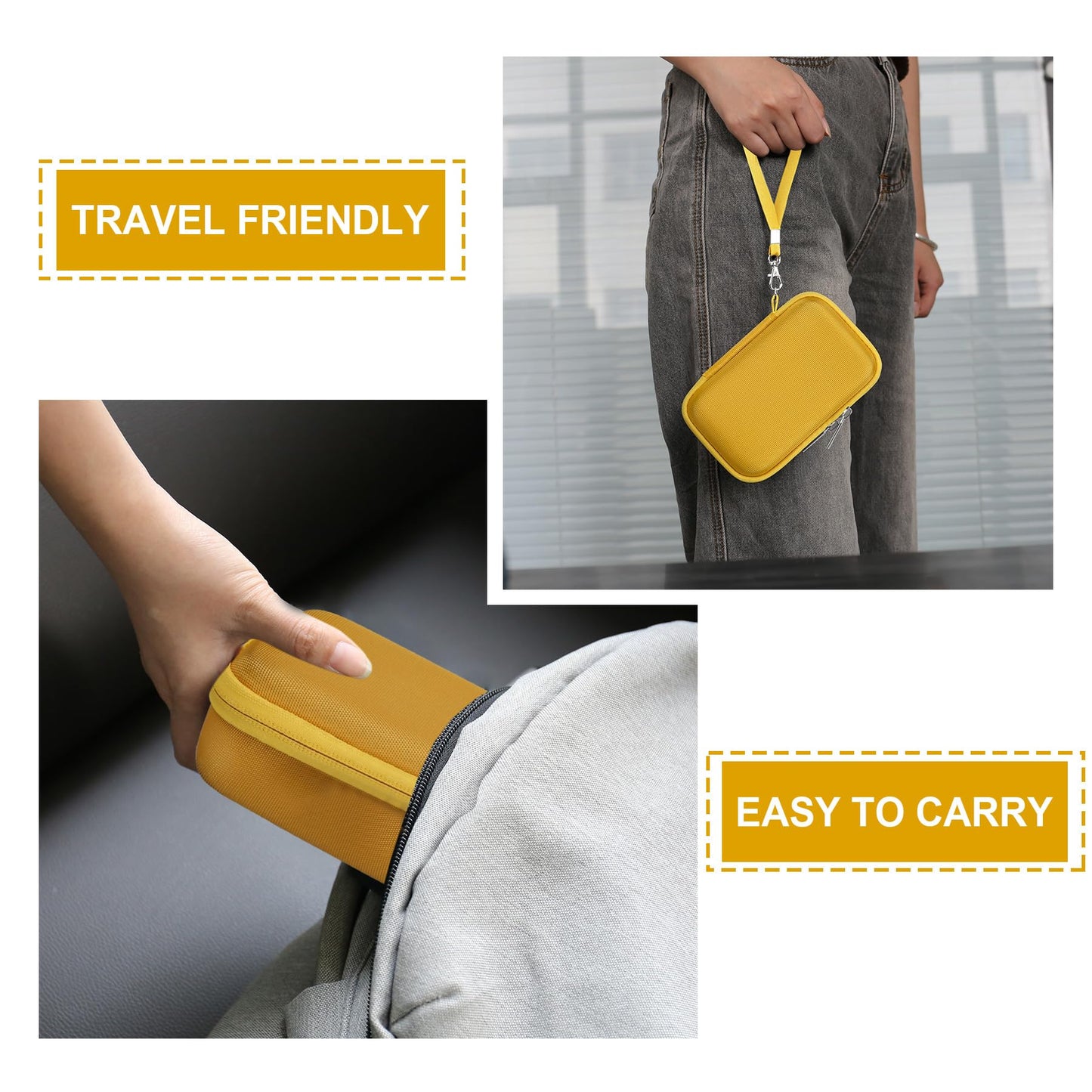 Supmay Hard Travel Case for Kodak F9/1 Shot/Ilford/Corex Reusable Ultra 35mm Film Camera, Protective Storage Carrying Case with Zipper Mesh Pocket