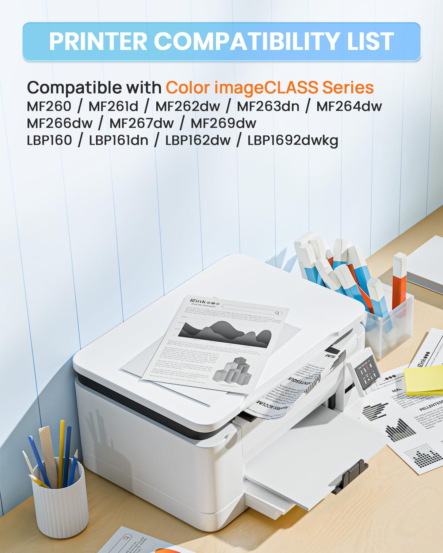 E-Z Ink 051H Compatible for Canon 051H Toner Cartridge Canon 051 Toner CRG051H CRG051 CRG-051 to Use with Canon ImageCLASS MF267dw MF264dw MF269dw