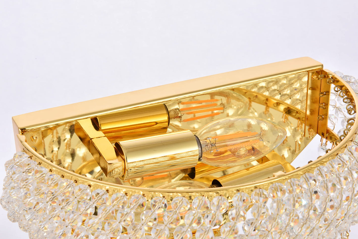 Elegant Lighting Primo - Two Light Wall Sconce-Gold Finish-Royal Cut Crystal Type