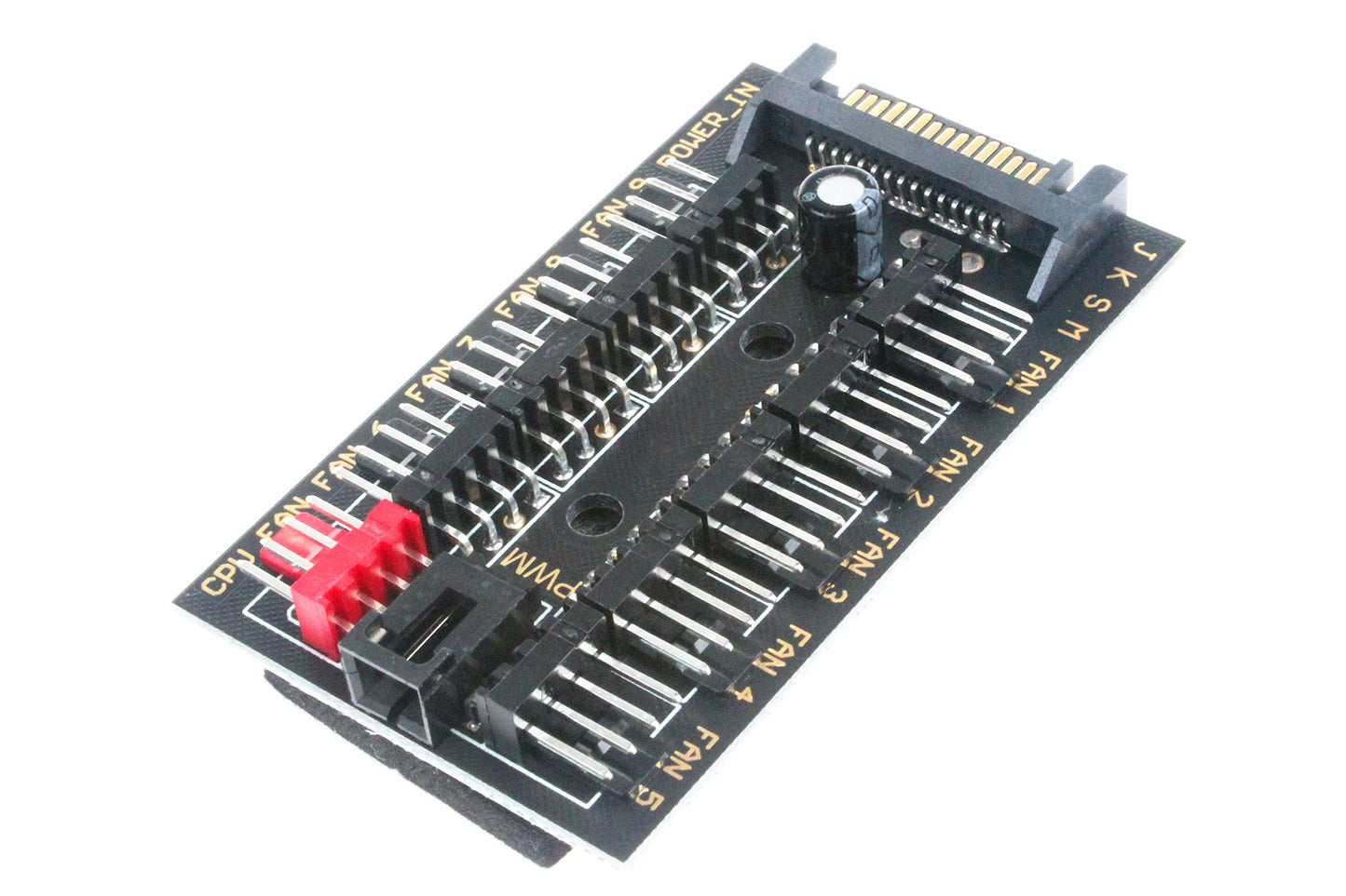 NOYITO 10-Channel PC Fan HUB PWM SATA Port Suitable for Motherboard 3Pin 4Pin Fan