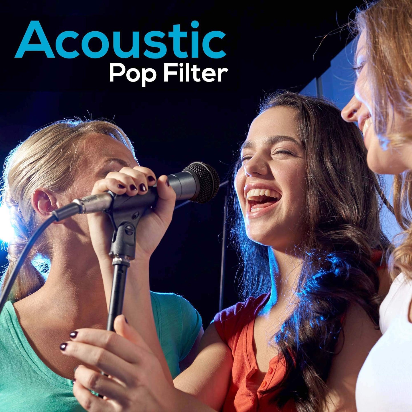 Pyle Dynamic Microphone and Tripod Stand-Height Adjustable from 2.6' to 5.1 Telescoping Boom Arm Mic Length 7.48'' Inch w/Acoustic Pop Filter-Includes