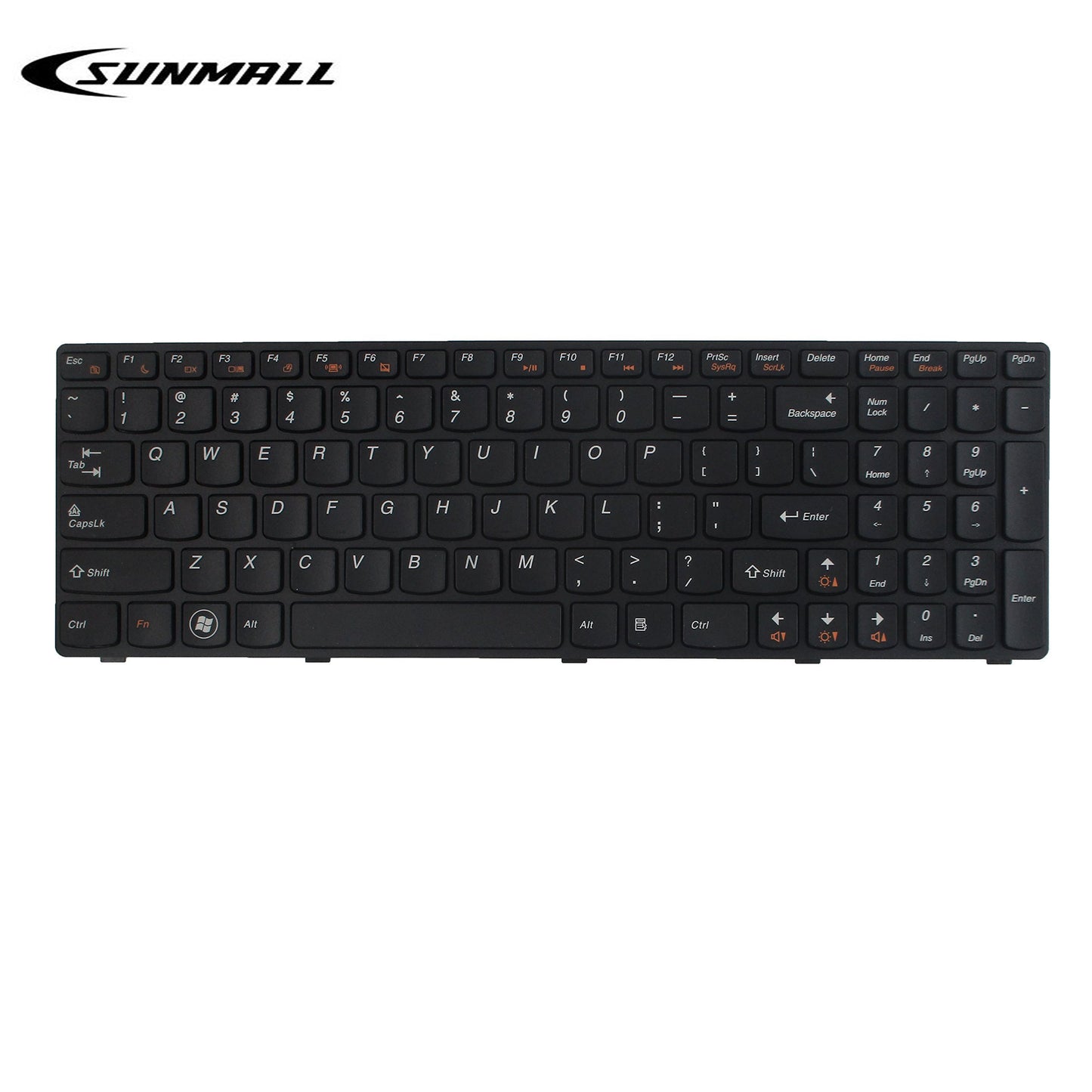 SUNMALL New Keyboard Replacement with Frame Compatible with IBM LenovoIdeapad B570 Z565 Z560 570 Z575 Z560A Z560G G570 G575 G780 G770 V570A V570G