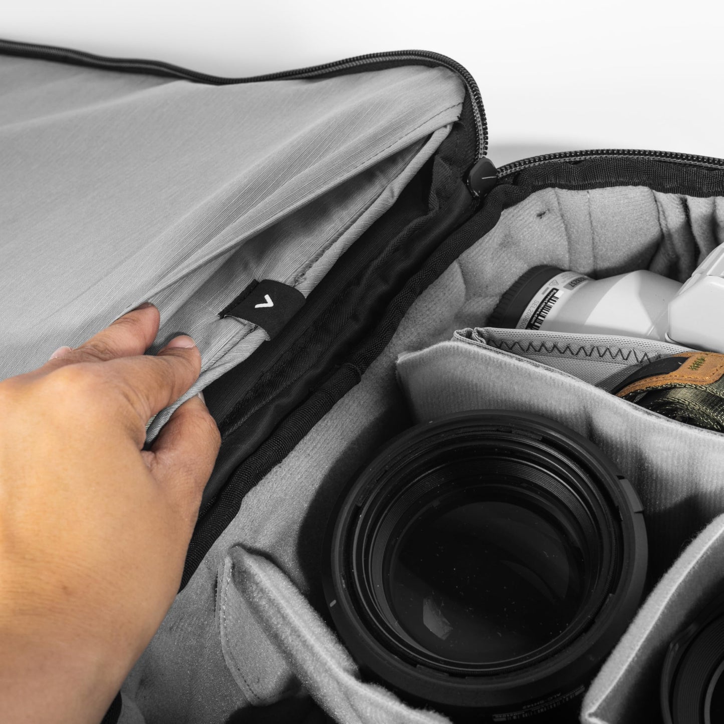 Peak Design Camera Cube V2, Medium, Custom Organization and Protection, Weatherproof Shell with Foam Sub-Lining, FlexFold Dividers Included, Camera