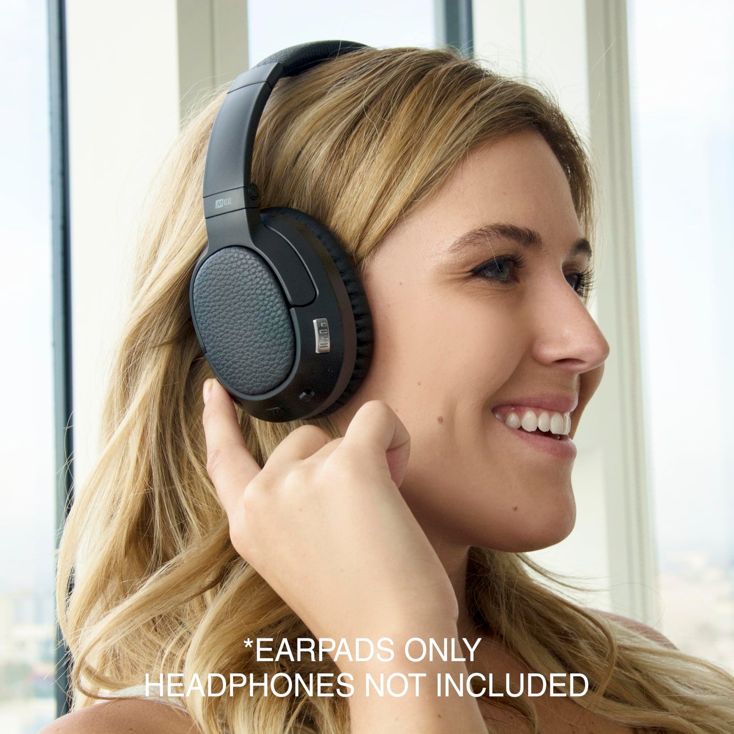 MEE Audio Replacement Earpads Ear Cushions for Matrix Cinema, Matrix Cinema ANC, and Matrix3 Headphones - Black (Pair)