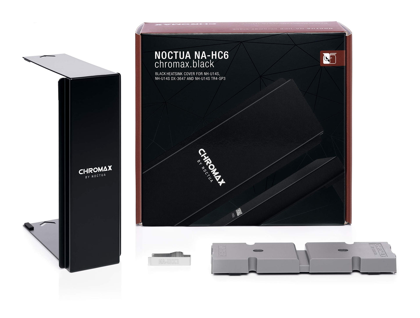 Noctua NA-HC6 chromax.Black, Heatsink Cover for NH-U14S, NH-U14S TR4-SP3 & NH-U14S DX-3647 (Black)