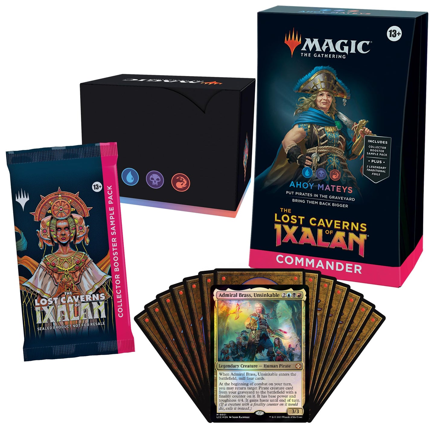 Magic: The Gathering The Lost Caverns of Ixalan Commander Deck Bundle - Includes All 4 Decks (Ahoy Mateys, Blood Rites, Explorers of The Deep,…