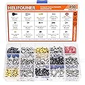 HELIFOUNER 450 Pieces Computer Standoffs Spacer Screws Assortment Kit for Hard Drive Computer Case Motherboard Fan Power Graphics
