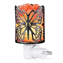 IMY King Himalayan Salt Lamp,Natural Wall Light Salt Lamp with 2 Bulbs,Rocks Salt Night Light with Butterfly Metal Basket Gift