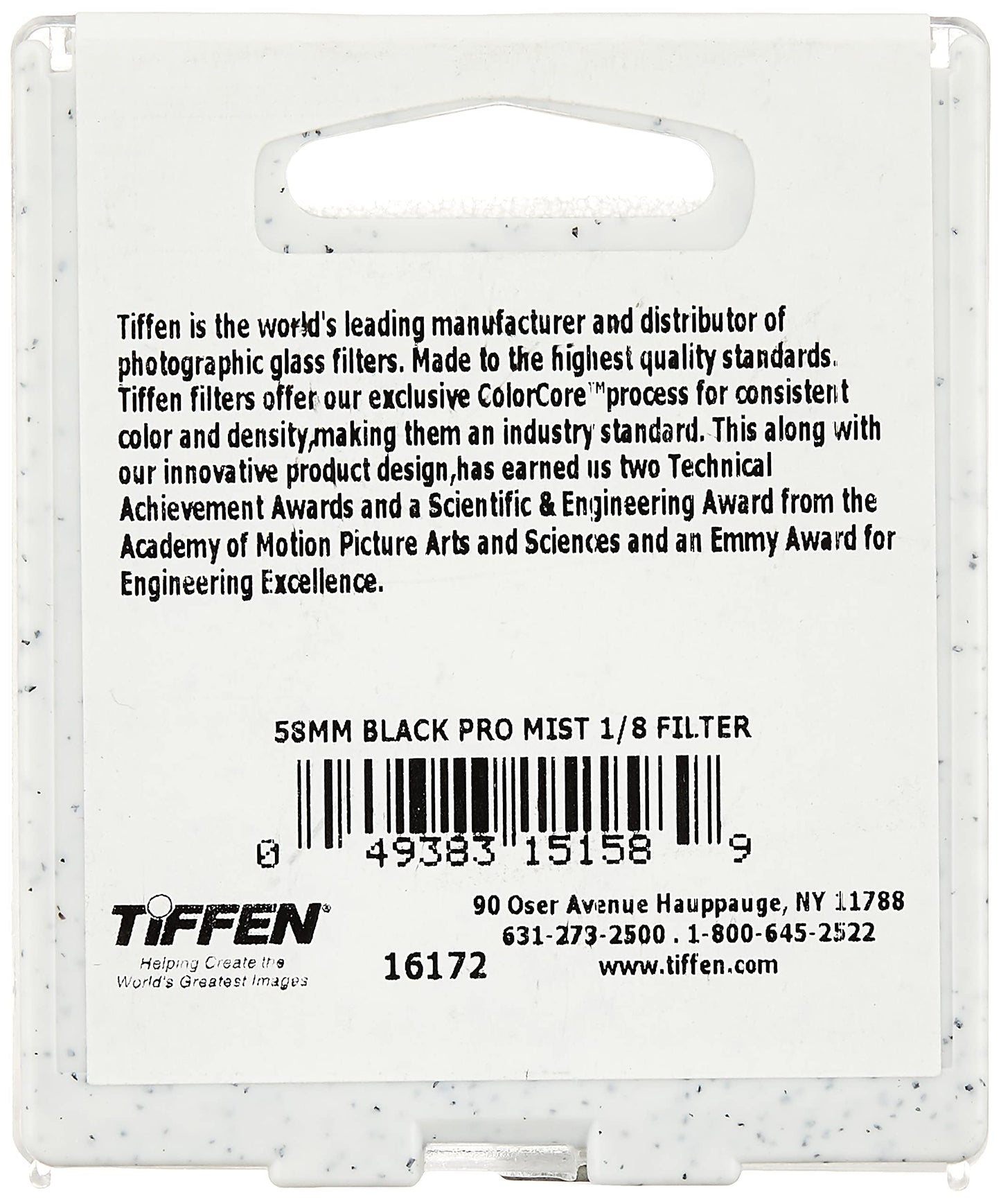Tiffen 58mm Black Pro-Mist 1/8 Filter|Black Pro-Mist Filter|Ultra Slim|Cinematic Effect Camera for Portrait Photography/Video/Vlog