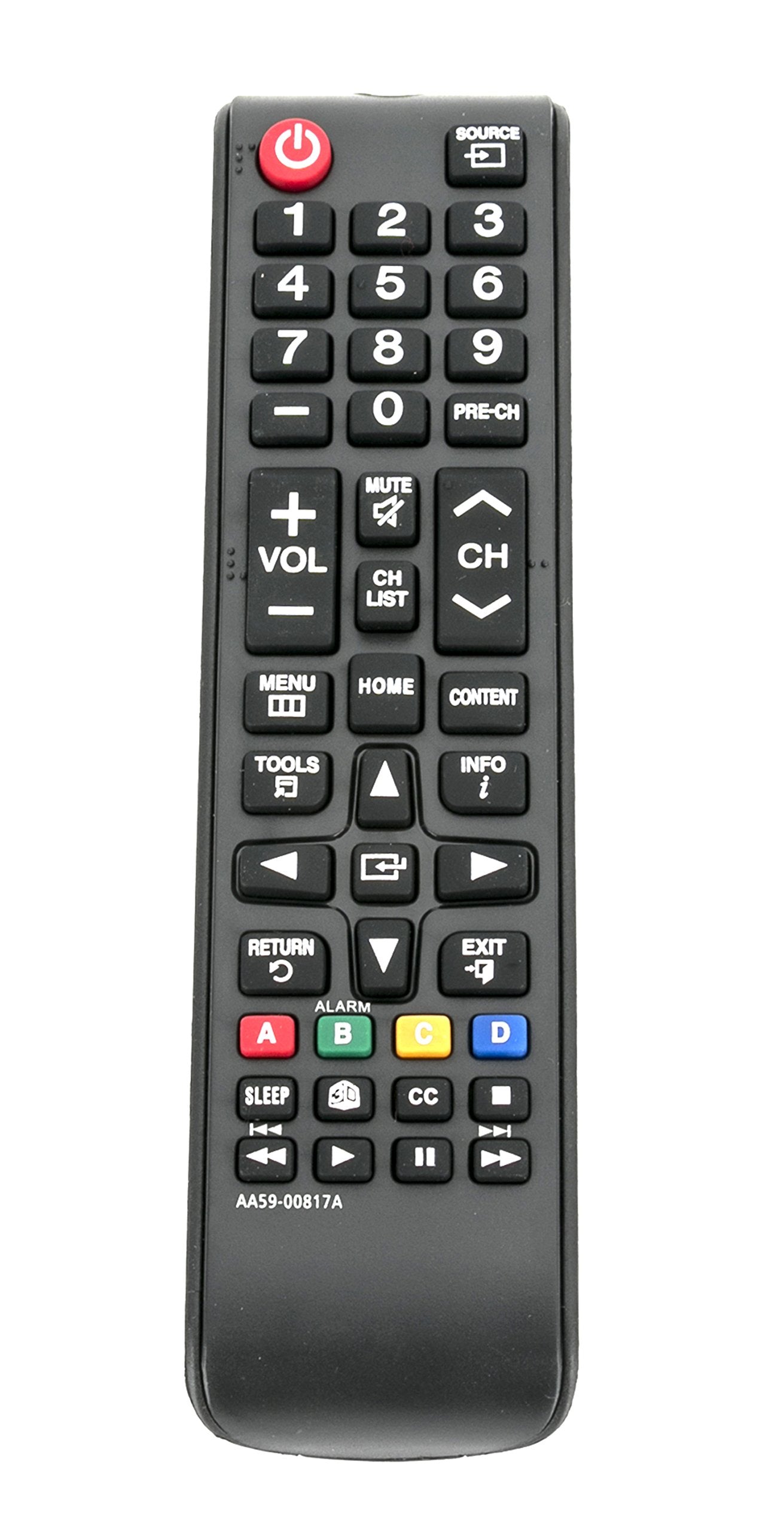 New AA59-00817A Replaced Remote fit for Samsung LCD TV HG32NB670BF HG32NB677BF HG40NB670FF HG40NB677FF HG28NB670 HG32NA470 HG32NA477 HG32NA478GF