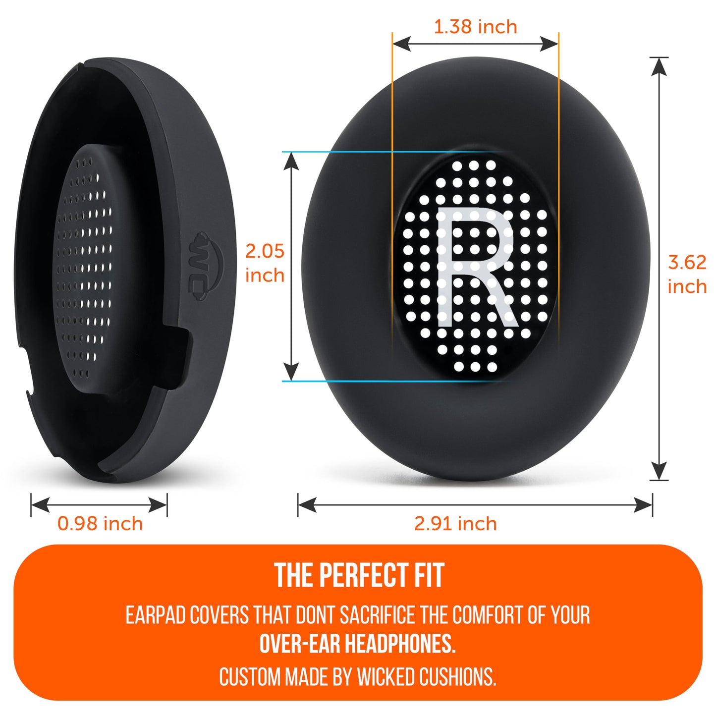 WC SweatZ QC Ultra - Patented Protective Earpad Covers Compatible with Bose QuietComfort Ultra Gen 1 & Gen 2 by Wicked Cushions | Sweatproof