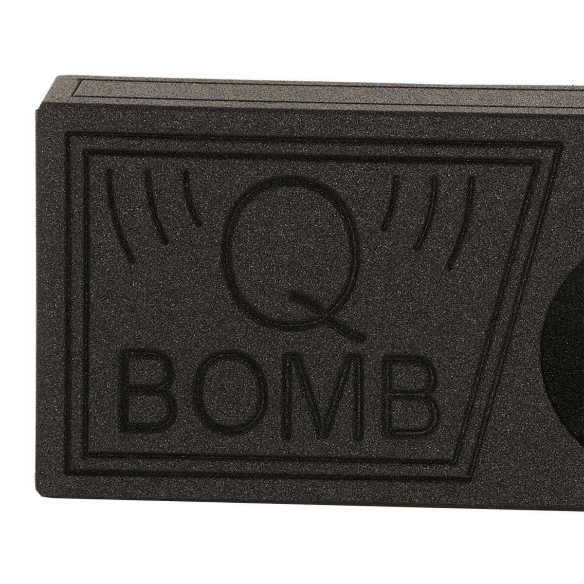 QPower QBomb Single 10" Vented Car Audio Subwoofer Box, 1.17 Cu Ft Airspace