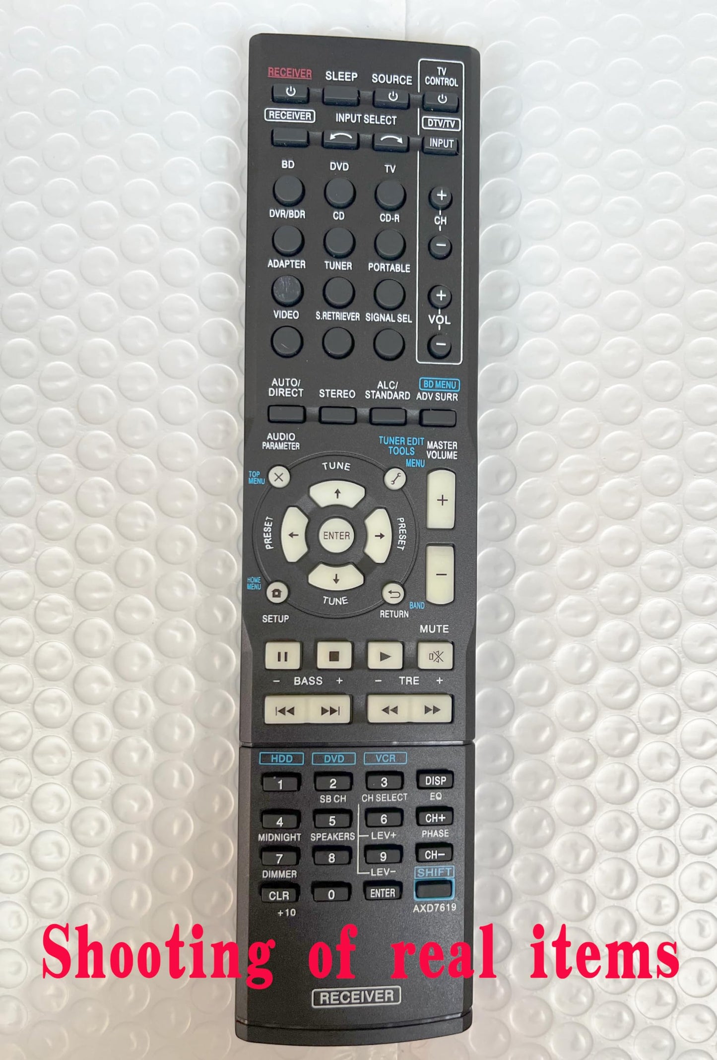 AXD7619 Replacement Remote Control for Pioneer AV Receiver VSX-519V VSX-521-K VSX-1023 VSX-1024-K VSX-822-K VSX-1022-K VSX-1022 AXD7619 AXD7690