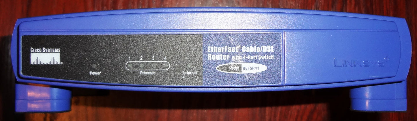 Linksys EtherFast Cable/DSL Router w/4-Port Switch BEFSR41