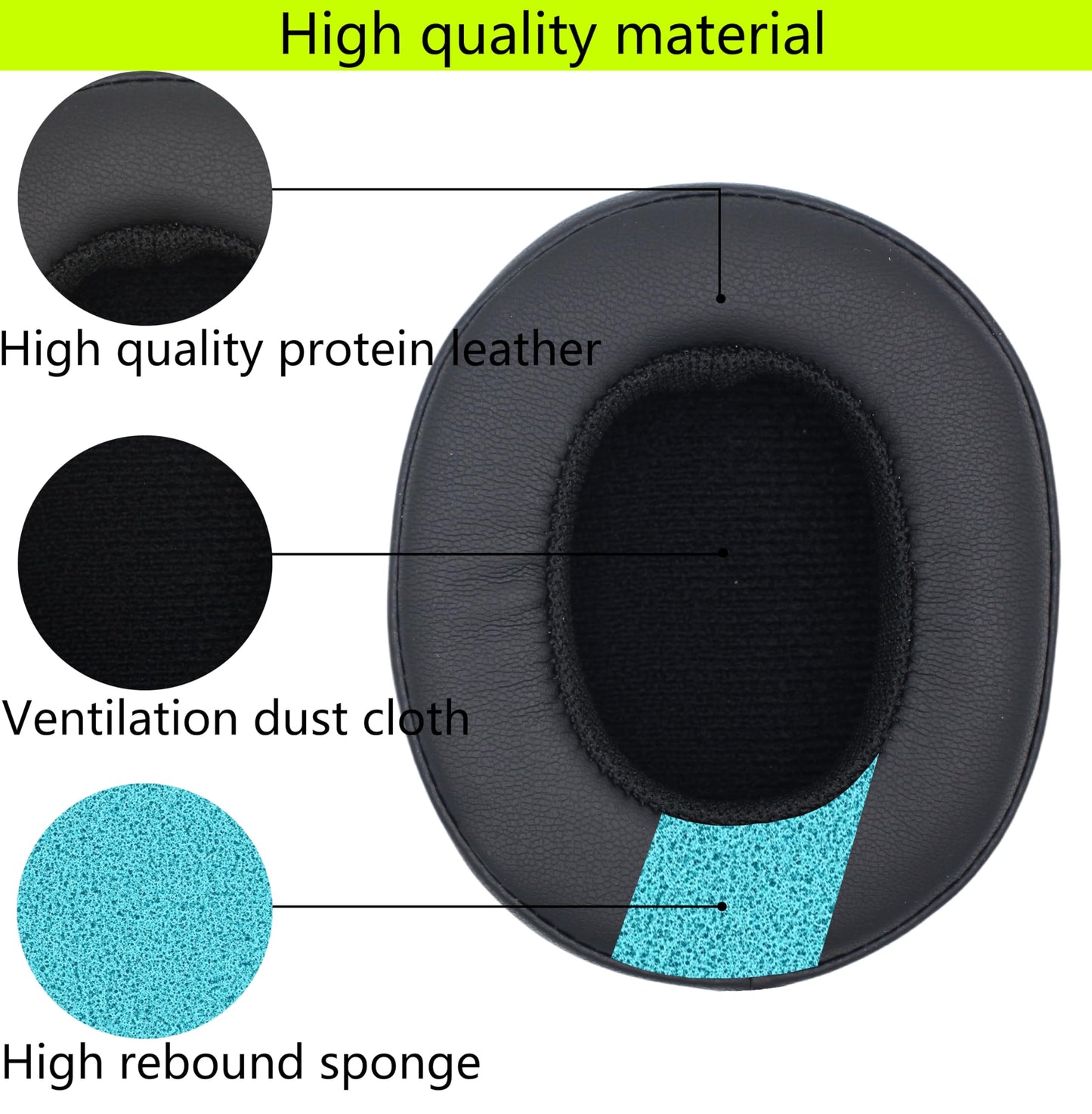 Replacement Ear Pads Compatible with Skullcandy Crusher Wireless/Crusher360/Hesh3/Hesh ANC/Hesh Evo/Venue ANC/Crusher Evo/Crusher ANC Headphones Soft