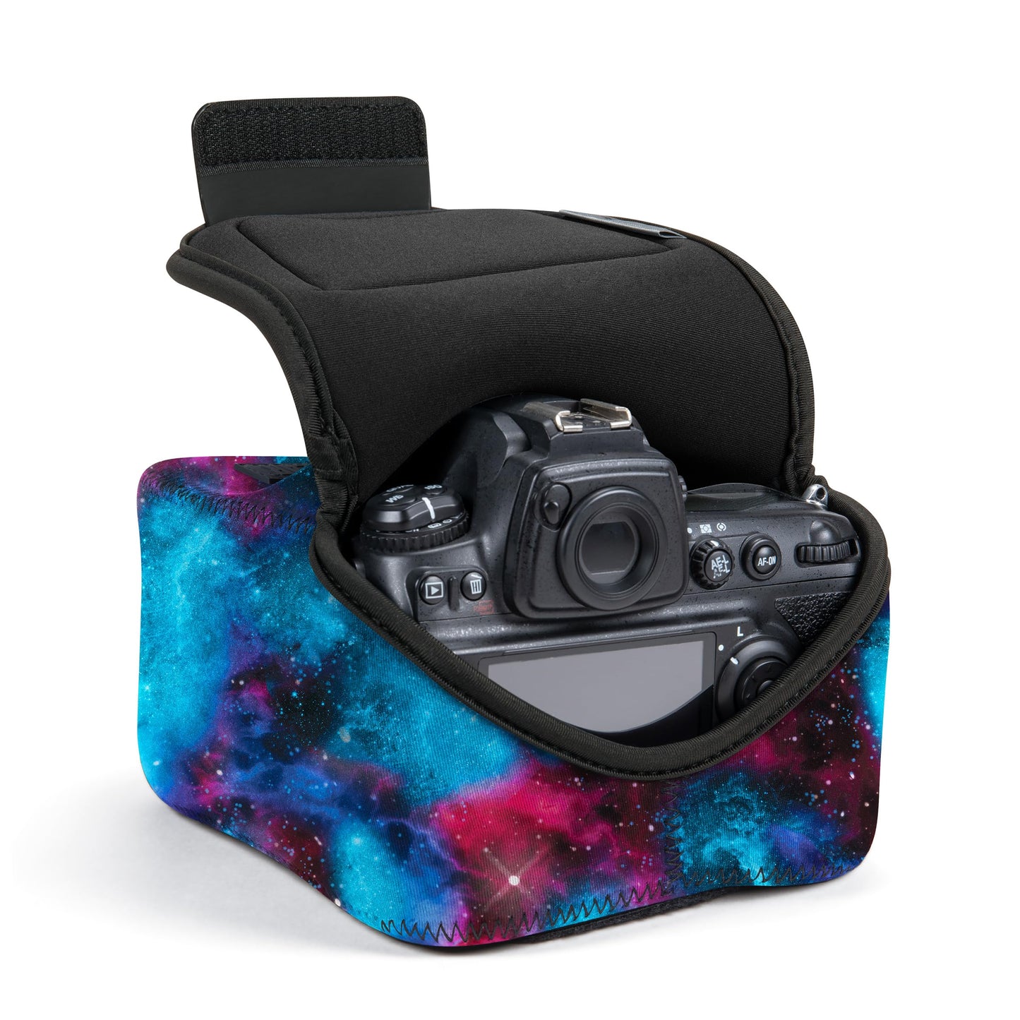USA Gear Camera Sleeve (Large) for Mid-Size SLRs Compatible with Sony A7 V, Canon EOS R6 Mark II, Nikon Z50II & more - Padded Neoprene DSLR Case