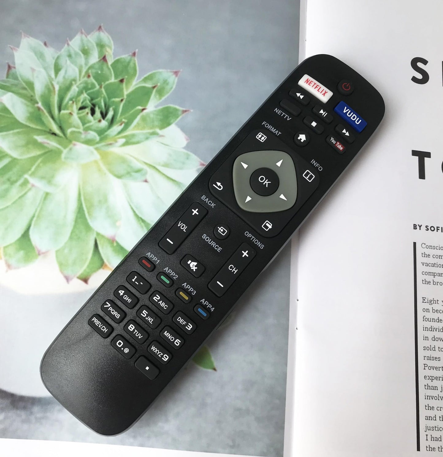 Replacement Remote Control for Philips 29PFL4908/F7 32PFL4908/F7 39PFL2608/F7 46PFL3608/F7 46PFL3908/F7 55PFL6902/F7 65PFL6601/F7 65PFL6601/F7