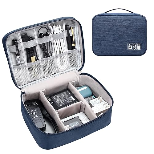 YOUBDM Electronics Organizer Travel Cable Organizer Bag Waterproof Portable Digital Storage Bag Electronic Accessories Case Cable Charger Organizer