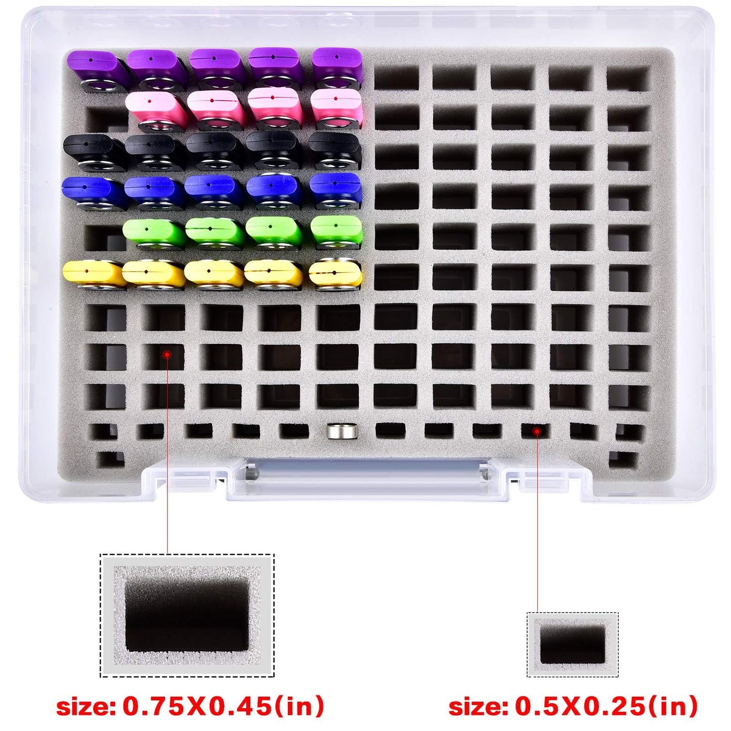 FULLCASE Flash Drive Case USB Memory Stick SD Card Storage Organizer- Holds 104pcs Thumb Drive Electronic Accessories Holder for Sandisk/for