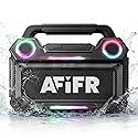 AFIFR Outdoor Bluetooth Speaker, 160W Loud Bass! Rugged, IP67 Waterproof, 24H Playtime with Lights, Wireless TWS Pairing Portable Speakers for Party