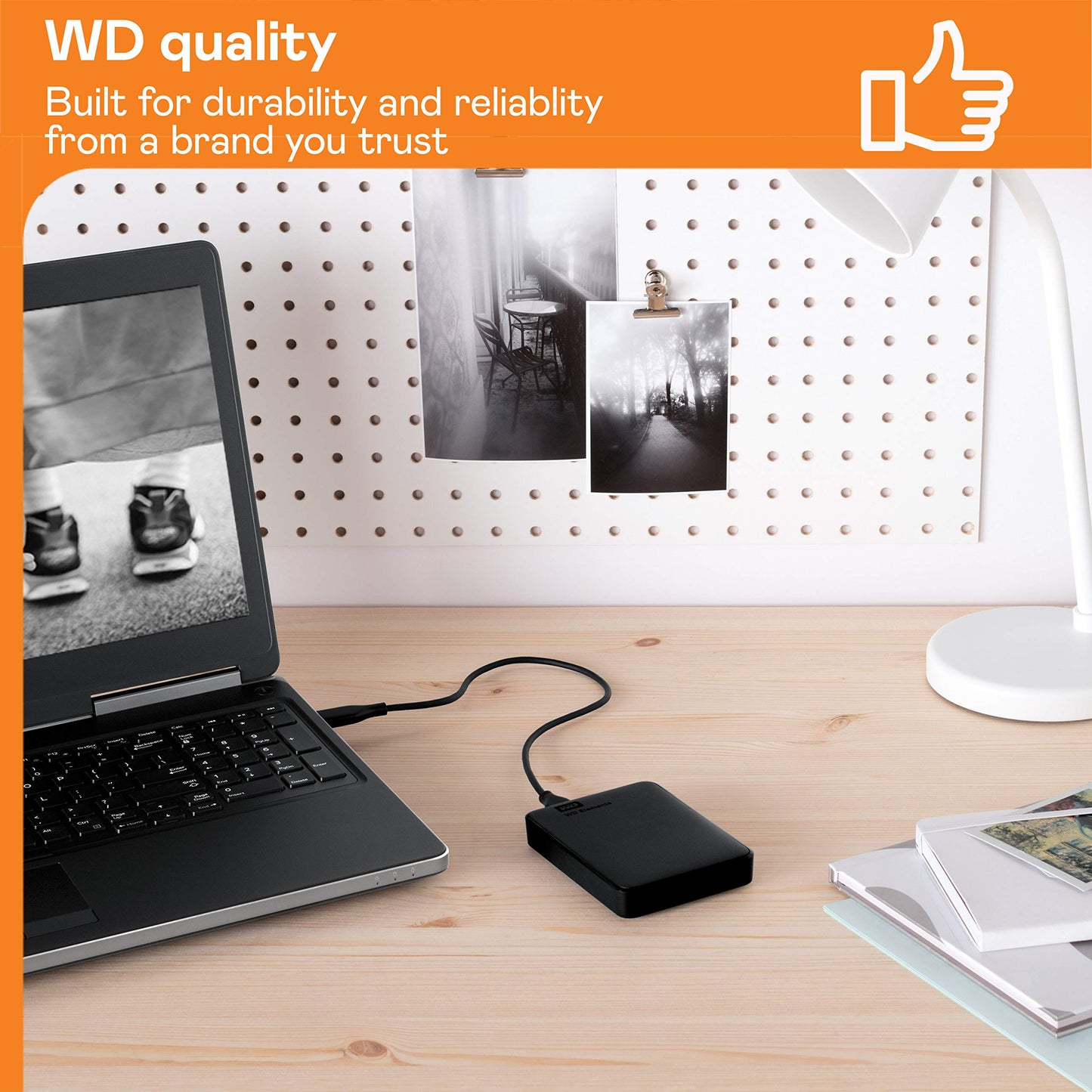 WD 4TB Elements Portable External Hard Drive for Windows, USB 3.2 Gen 1/USB 3.0 for PC & Mac, Plug and Play Ready - WDBU6Y0040BBK-WESN