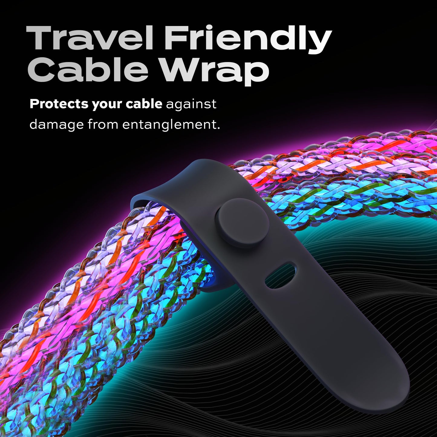 Statik Light Up Charger Cable - GloBright Braided LED Charging Cable, Glowing Super Fast Charging 100W Light Up Cable, Data Transfer, Lighted Phone