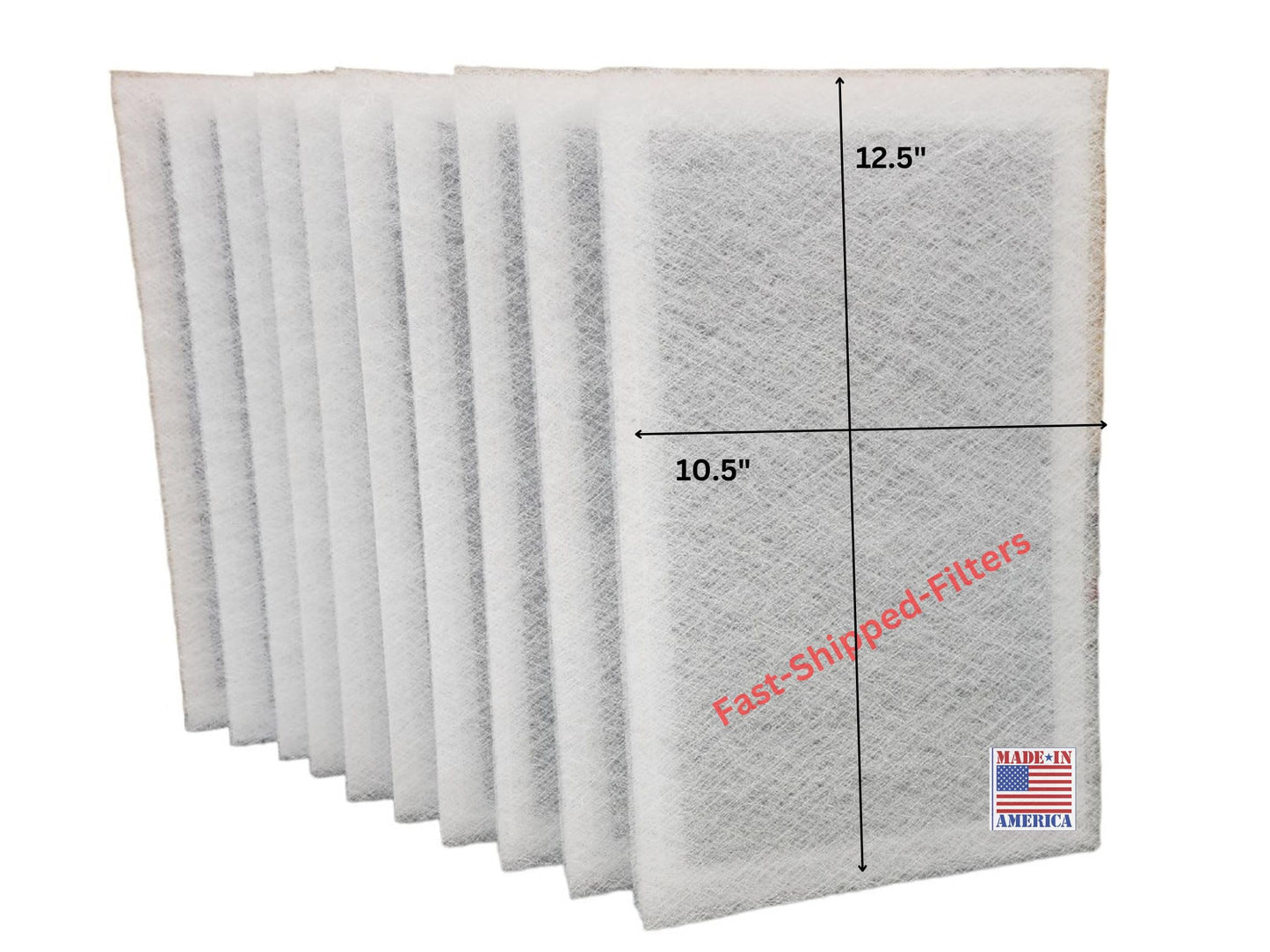 Fast-Shipped-Filters 7 Pack 14x14 Replacement Filter Pads Compatible with Dynamic Air Cleaner 14x14 Refill White