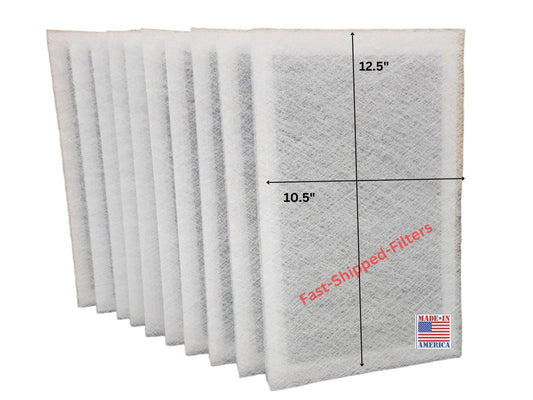 Fast-Shipped-Filters 7 Pack 14x14 Replacement Filter Pads Compatible with Dynamic Air Cleaner 14x14 Refill White