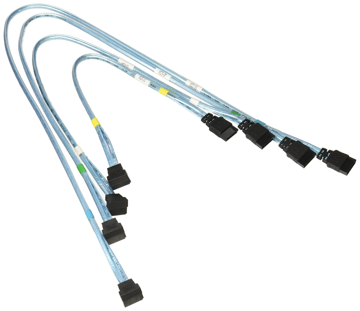 Supermicro CBL-0186L 4X Right Angle SATA Cable CBL-0186L 56 45.5 35 23CM SATA CBL Set of 4 PB Free