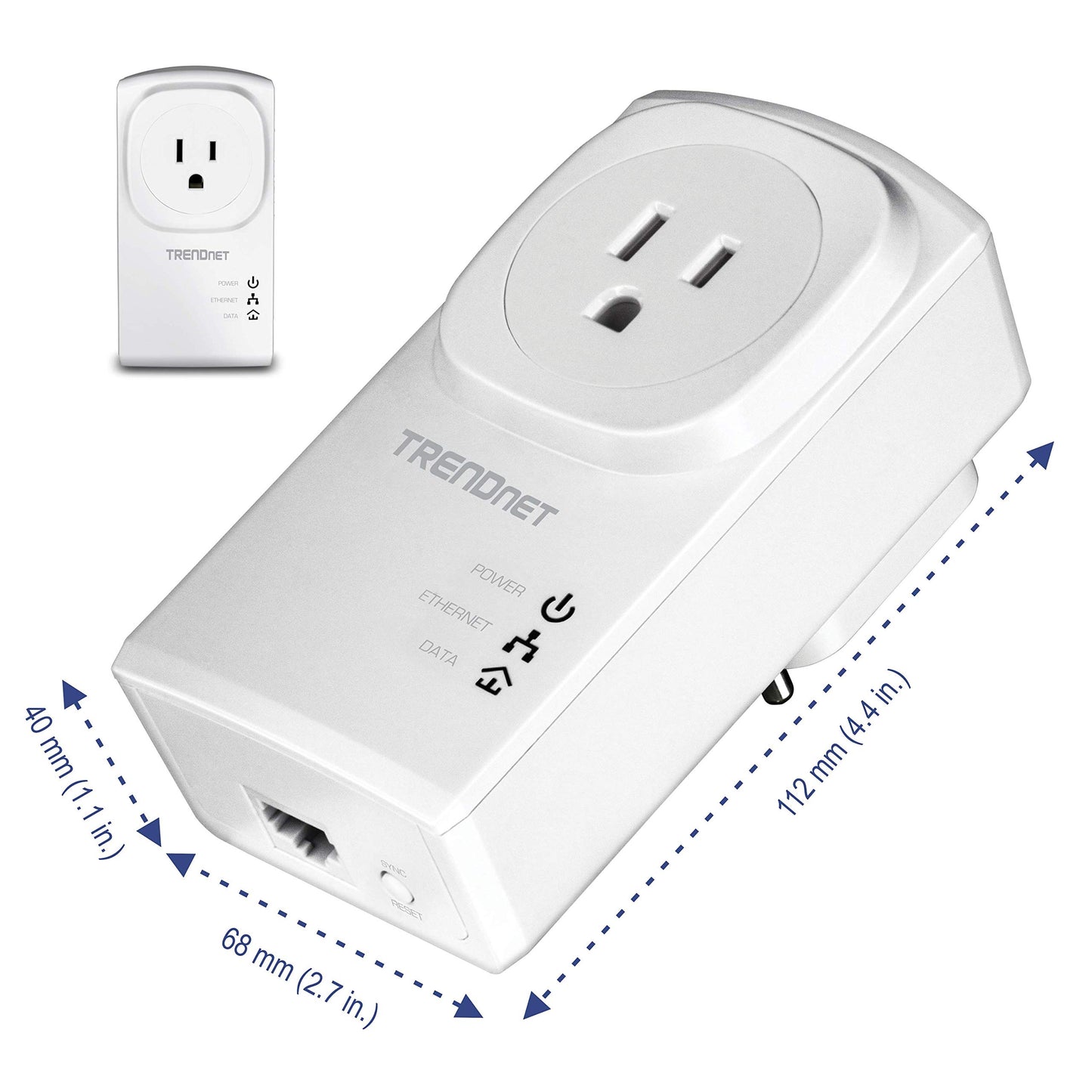 TRENDnet TPL-407E2K, Powerline 500 AV Nano Adapter Kit