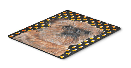 Caroline's Treasures SC9530MP Brussels Griffon Candy Corn Halloween Mouse Pad, Hot Pad or Trivet for Home Office Gaming Working Computers Laptop Mouse