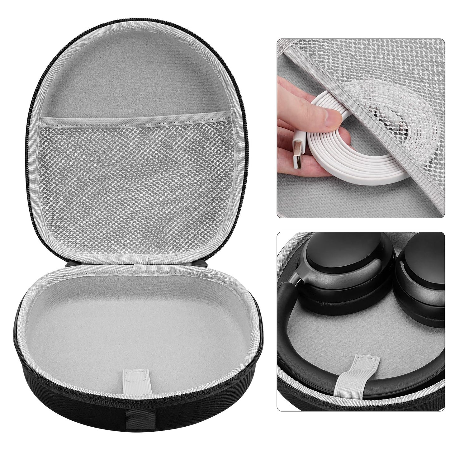 Linkidea Headphones Carrying Case Compatible with Bose QC Ultra II/45/35 II, 700, AE2w, SoundLink, SoundTrue, Protective Hard Shell Travel Bag
