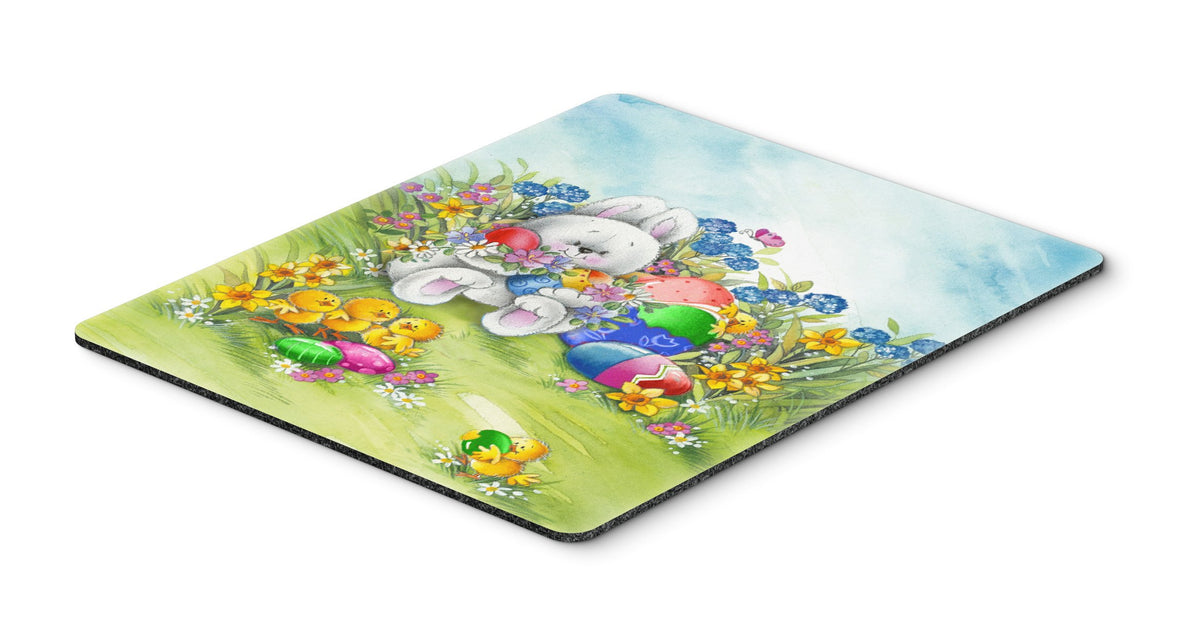 Caroline's Treasures APH5528MP Easter Bunny and Eggs Mouse Pad, Hot Pad or Trivet for Home Office Gaming Working Computers Laptop Mouse Mat,Washable