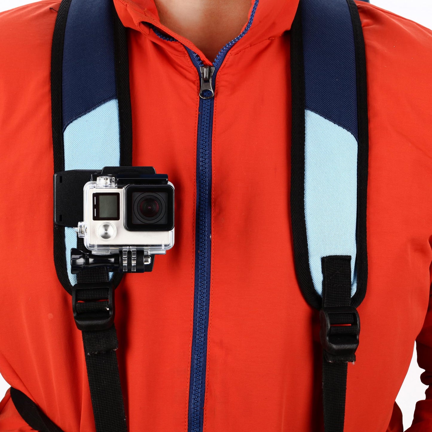 Sametop Backpack Strap Mount Quick Clip Mount Compatible with Gopro Hero 13, 12, 11, 10, 9, 8, 7, 6, 5, 4, Session, 3+, 3, 2, 1, Hero (2018), Fusion