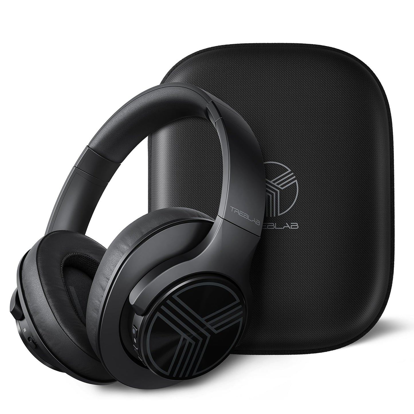 TREBLAB Z2 Wireless Over Ear Headphones Bluetooth, Hybrid ANC, 35H(Renewed)
