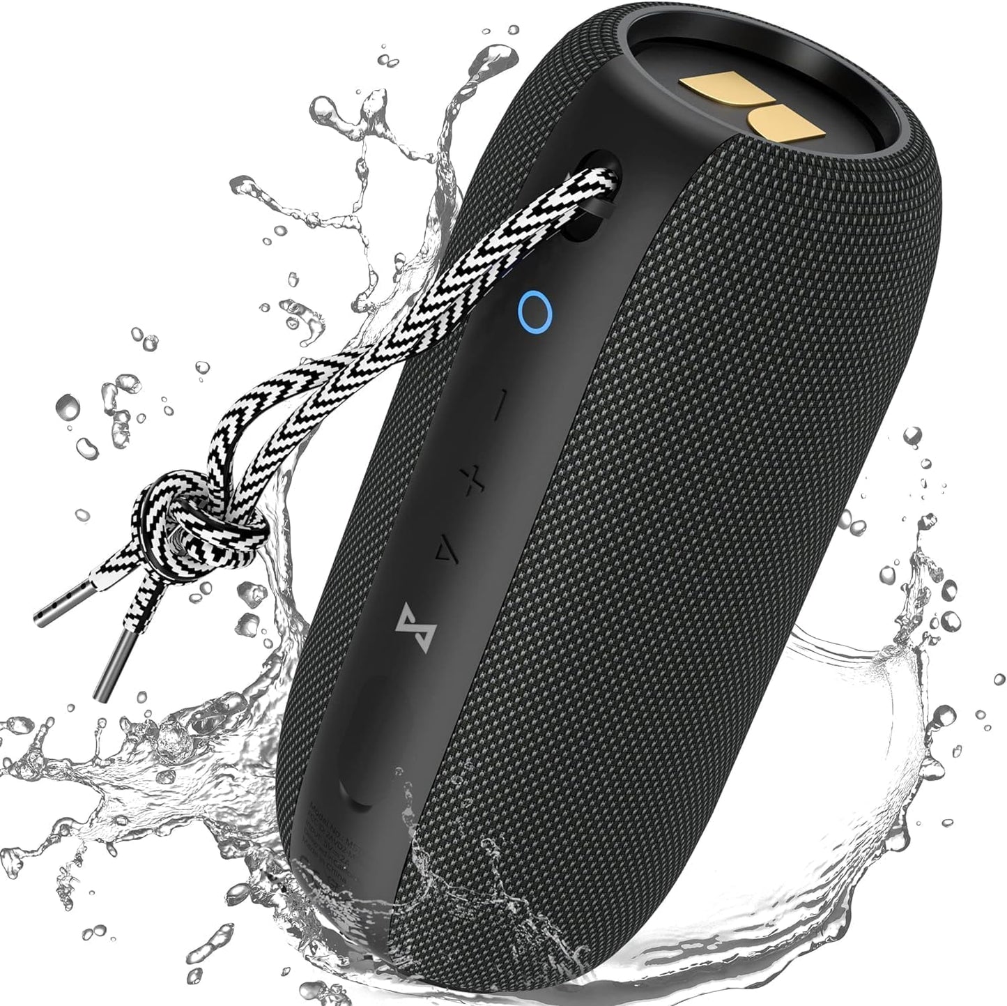 Monster S320 Bluetooth Speaker, 40W True Wireless,360° Stereo Sound Effect,IPX7 Waterproof, 32 Hour Playing Time,Suitable for Outdoor Portable