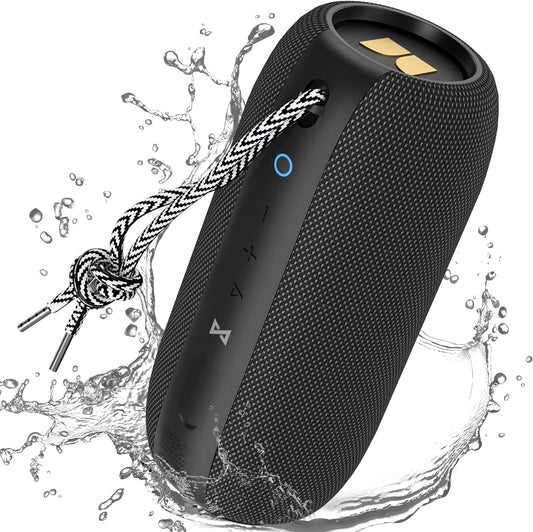 Monster S320 Bluetooth Speaker, 40W True Wireless,360° Stereo Sound Effect,IPX7 Waterproof, 32 Hour Playing Time,Suitable for Outdoor Portable
