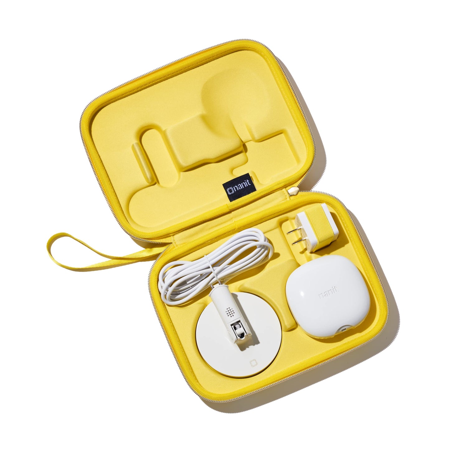 Nanit Travel Case - Protective Hard Shell Carrying Case for Nanit Pro Baby Monitor and Multi-Stand Travel Accessory, Yellow
