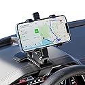 HYTAMY Car Phone Holder, Clip-on Smartphone Holder, 360° Rotation Dashboard Phone Holder, Car Phone Mount Compatible with 4.3-7.6“ Smartphones (NOT