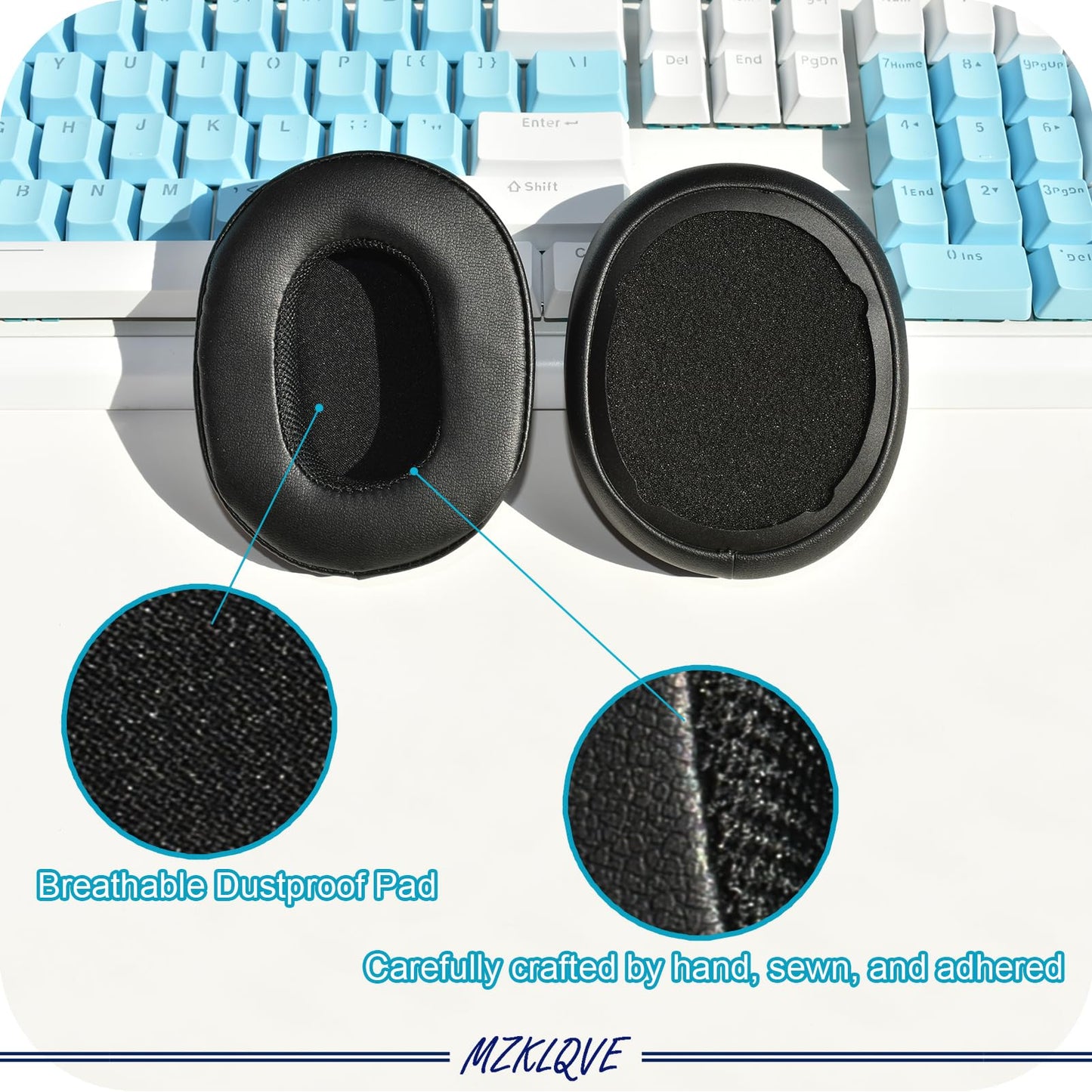 Crusher Evo Ear Pads - Replacement Earpads Ear Cushions for Skullcandy Crusher Evo/ANC/Wireless & Hesh 3/NC/Evo & Venue ANC Headphones (Black)