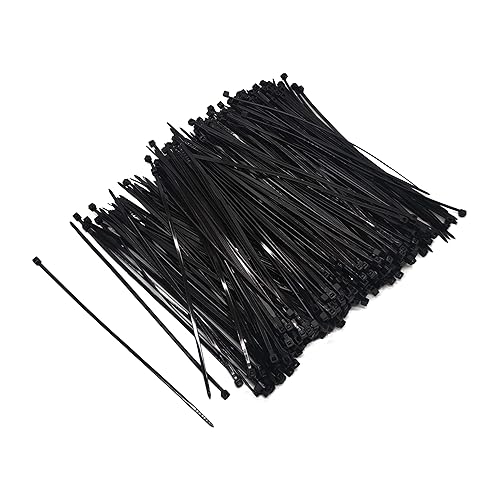 HPWFHPLF Cable Ties, 1000 PCS Electrical Cable Ties, 6 Inch Self-Locking Nylon Cable Zip Ties, Heavy Duty Cable management ties for Home Office